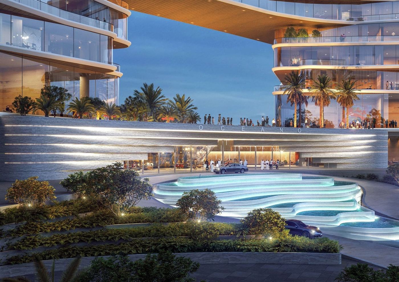 Oceano by Luxe — arrival entrance night view